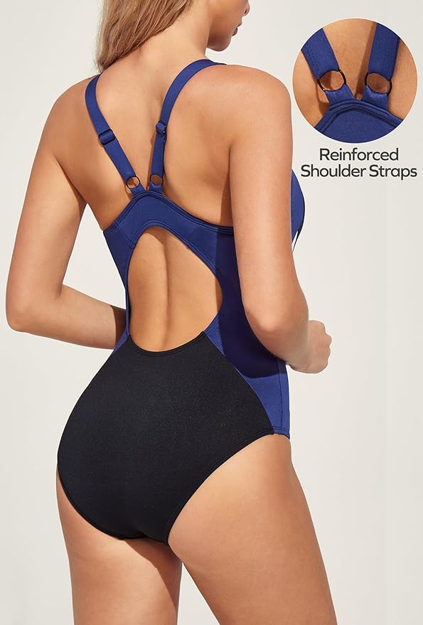 Ewedoos One Piece Athletic Swimsuit for Women