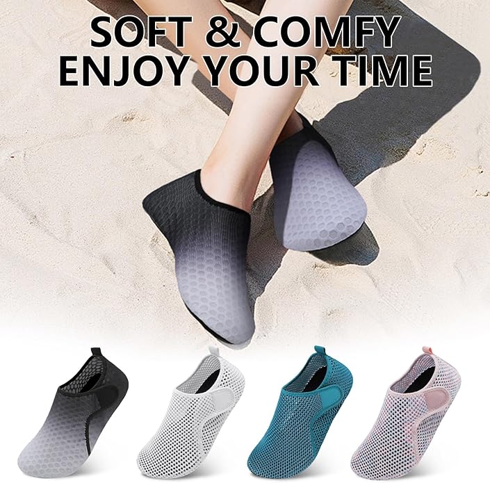 sailing-Scurtain Barefoot Water Shoes for Women Men Beach Swim Aqua Socks Summer Quick-Dry Sandals Slippers